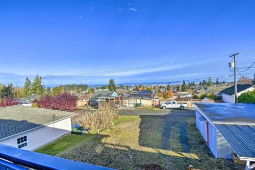 an aerial view of a residential neighbourhood with houses at Port Angeles Pad Less Than 1 Mi to Olympic Natl Park in Port Angeles