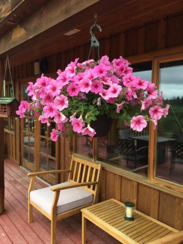 Balkoni atau teres di Montana Hill Guest Ranch