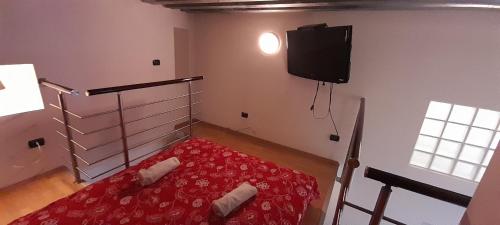 Televízia a/alebo spoločenská miestnosť v ubytovaní Szofia Flat Oktogon budapest