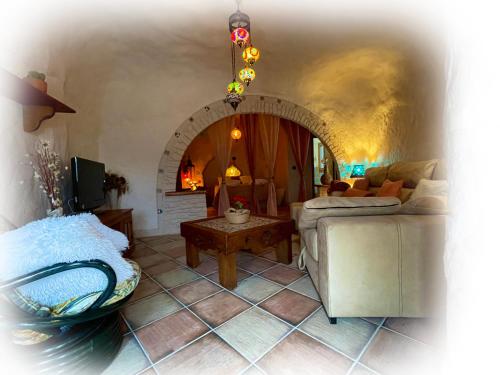 Kúpeľňa v ubytovaní Casas cueva El Castaño