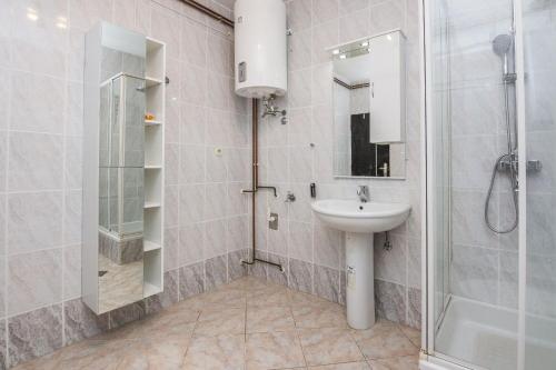 Koupelna v ubytování Apartments Napros