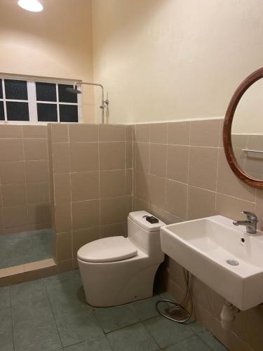 Koupelna v ubytování Melaka Beach Villa C Type