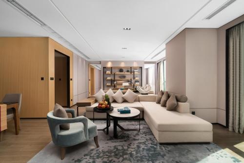 Ruang duduk di Projoy Hotel Tianfu