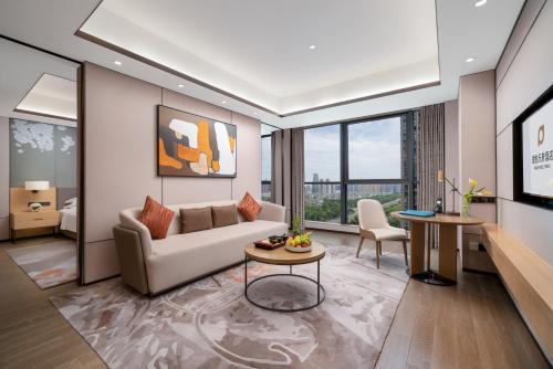 Ruang duduk di Projoy Hotel Tianfu