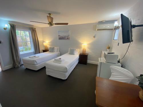 Katil atau katil-katil dalam bilik di Settlers House York