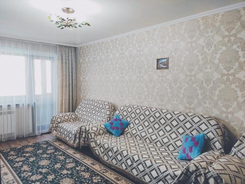 Χώρος καθιστικού στο Miras Apartments