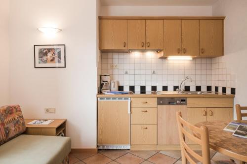 Kuchyň nebo kuchyňský kout v ubytování Residence Am Wegkreuz