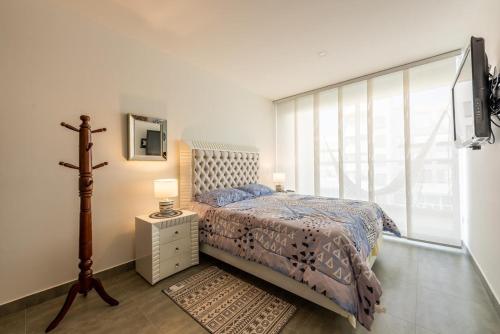 Postel nebo postele na pokoji v ubytování Apartamento de 1 habitacion zona norte