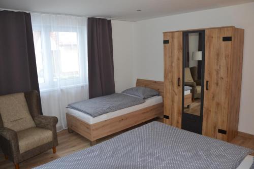 Postel nebo postele na pokoji v ubytování Bungalow