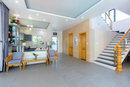 Η κουζίνα ή μικρή κουζίνα στο Minh Phước Villa