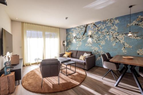 Ruang duduk di Alp Living Apartments Self-Check In