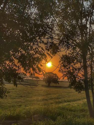 Amanecer o atardecer desde la casa vacacional o alrededores
