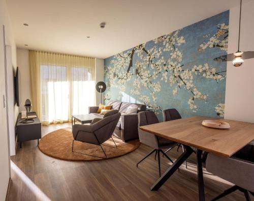 Ruang duduk di Alp Living Apartments Self-Check In