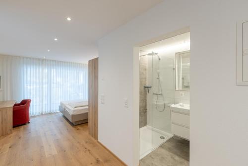 Koupelna v ubytování Hotel Flamatt