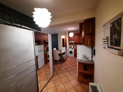 Kuchyň nebo kuchyňský kout v ubytování Boróka Apartman