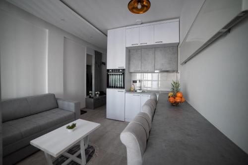 a living room with a couch and a table at NLux 10 Apartment in Kopaonik