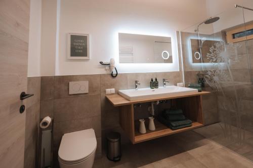 Kúpeľňa v ubytovaní Die Wiesen Apartments