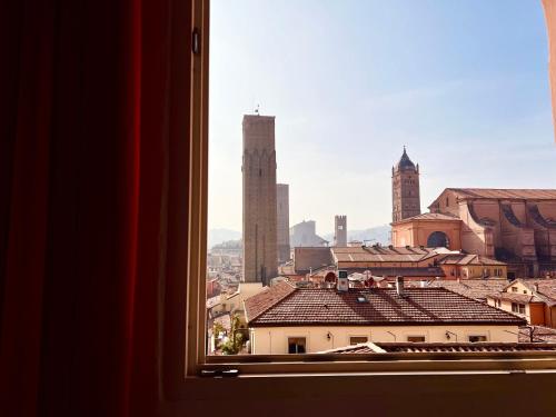 Nespecifikovaný výhled na destinaci Boloňa nebo výhled na město při pohledu z apartmánu