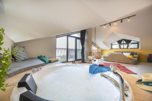 Χώρος καθιστικού στο Villa Porto- 3 Bedrom Private Pool Holiday Villa