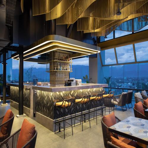 Χώρος καθιστικού στο Hotel Santika Premiere Padang