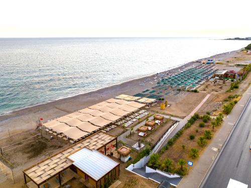 an aerial view of a beach with a body of water at GRAND KOLİBRİ PRESTİGE in Konaklı