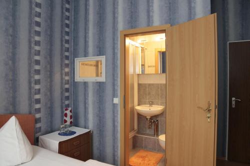 Koupelna v ubytování Hotel Sessellift