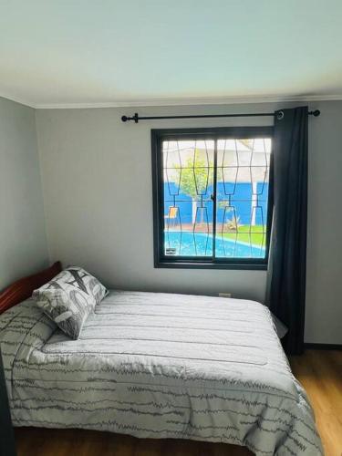 Letto o letti in una camera di Maravillosa Casa Con Piscina y Vista al Mar