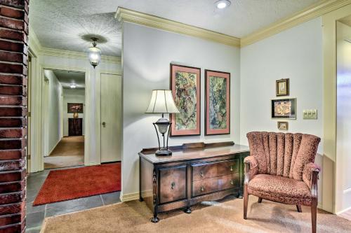 a home office with a desk and a chair at Spacious Hillsboro Home about 18 Mi to Portland! in Hillsboro