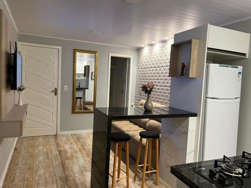 Dapur atau dapur kecil di Residencial Manauara Torres