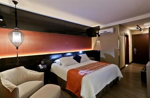 Sandri Palace Hotelにあるベッド