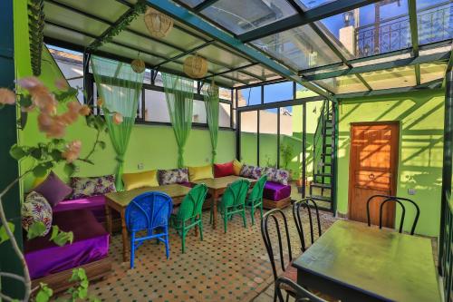 Zona de estar de Riad Dar Hidaya Fes