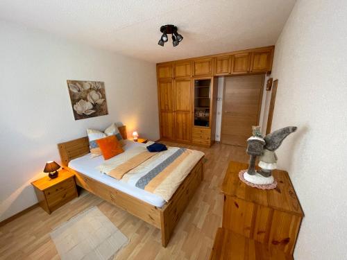 Postel nebo postele na pokoji v ubytování Ferienwohnung Lena