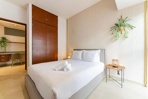 Postel nebo postele na pokoji v ubytování SH Comfort apartments near Anzures by VH