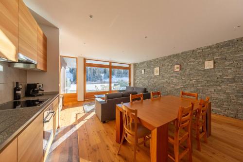Una cocina o cocineta en Appartement ski-in, ski-out Siviez Rosablanche D 204B
