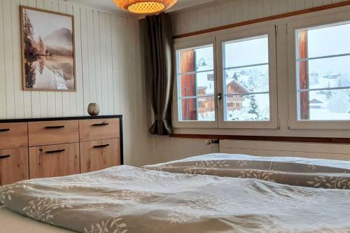 Postel nebo postele na pokoji v ubytování Apartment Bergnest