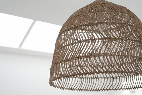 a brown hat sitting on top of a shelf at Perle House in Fethiye