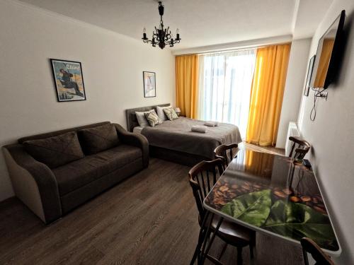Posezení v ubytování New Gudauri Flat near Gondola Loft 2