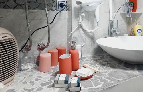 Koupelna v ubytování Apartman Bella Vita