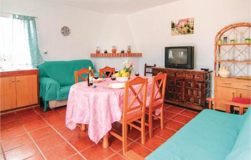 Μια τηλεόραση ή/και κέντρο ψυχαγωγίας στο Stunning Home In Nerja With Wifi