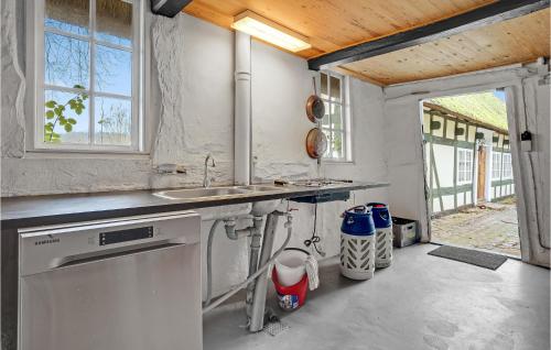 Cuina o zona de cuina de Awesome Home In Ebberup With Kitchen