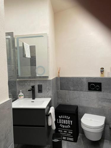 Koupelna v ubytování Flow Apartments Etschmann