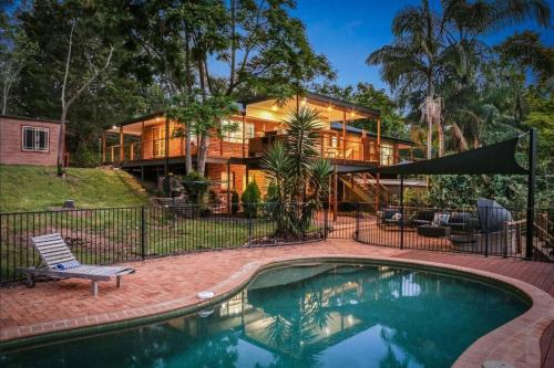 Πισίνα στο ή κοντά στο Family Acreage -Ponies -Heated Pool w Slide
