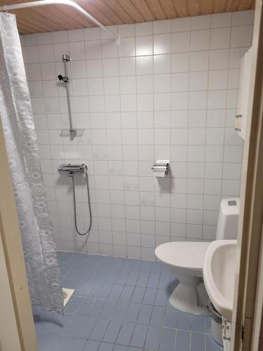 Koupelna v ubytování Harjulake Apartment Rovaniemi