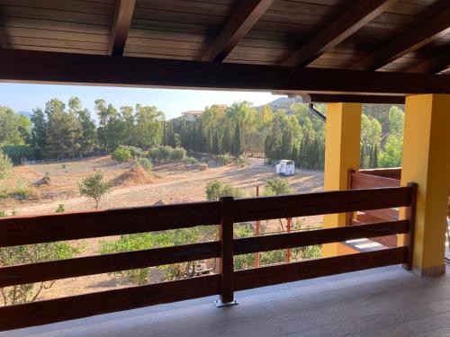 a view from the balcony of a house at Coru & Bentu in Fluminimaggiore