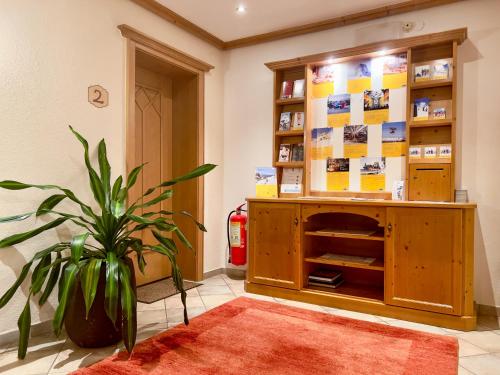 a shop with a potted plant in a room at Apartment Pale in Fiss