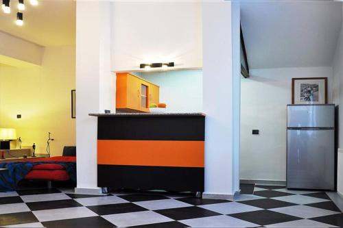 Η κουζίνα ή μικρή κουζίνα στο Deluxe apartment center of Tbilisi