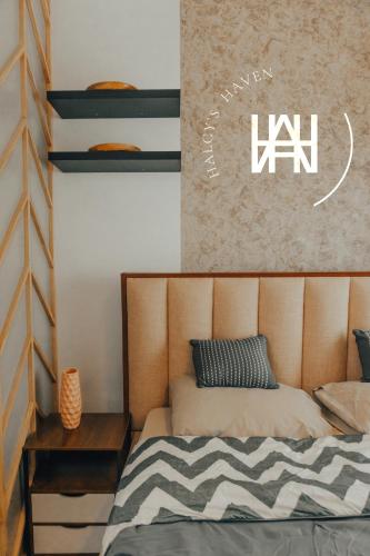 Katil atau katil-katil dalam bilik di Halcy’s Haven, Studio Condo at the Heart of Davao