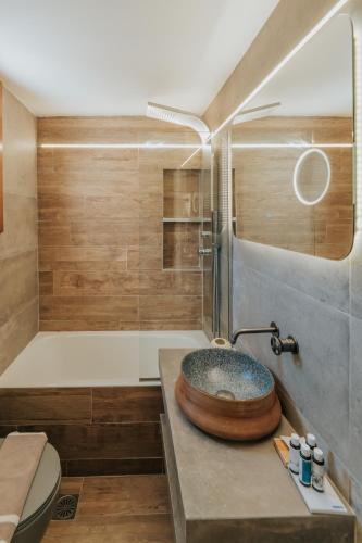 Koupelna v ubytování Anerada Hotel