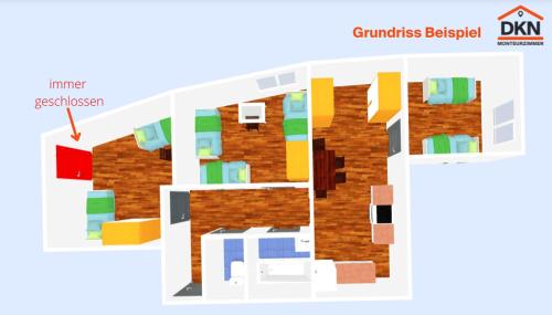 Plan de l'établissement Monteurwohnung in Merseburg