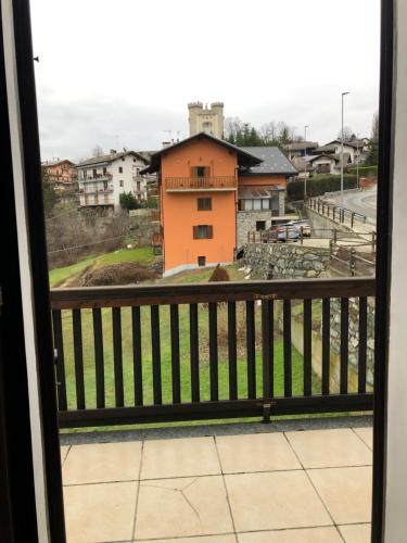 a view from the balcony of a house at La maison de Linanna in Aymavilles